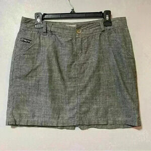 CONVERSE ALL STAR WOMEN’S SKIRT GRAY SIZE 6 100 % COTTON OUTDOOR POCKETS